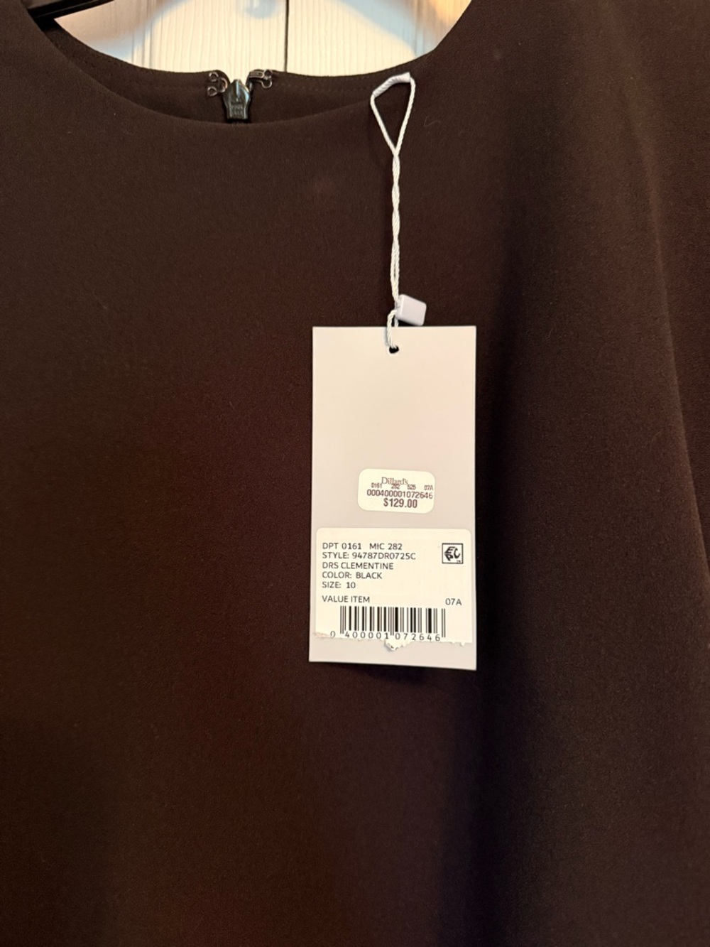 ANTONIO MELANI Black Ruched Mini Dress - Picture 2 of 3